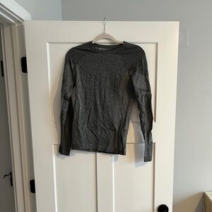 Figs Salta Seamless Longsleeve Underscrub- Graphite, Size S